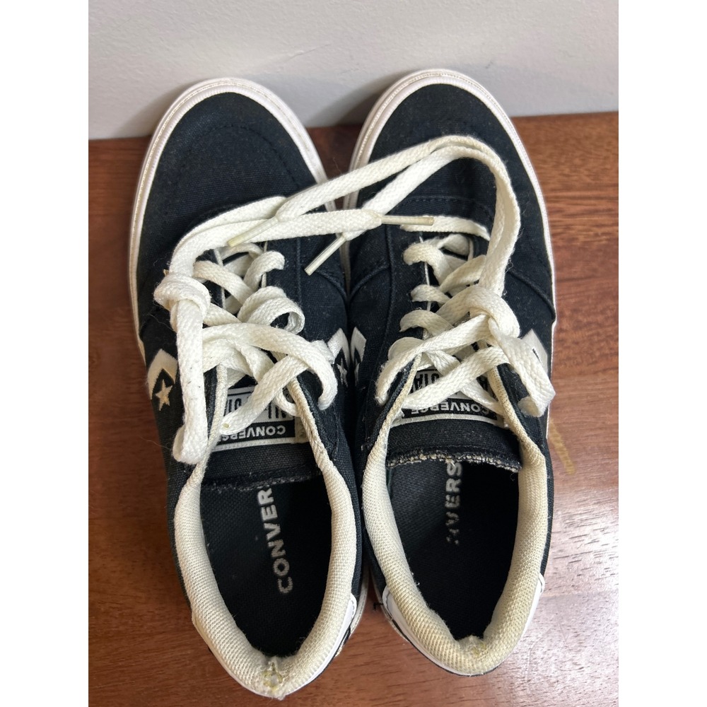 Converse Black Sneakers Youth Size 3 - Picture 3 of 8